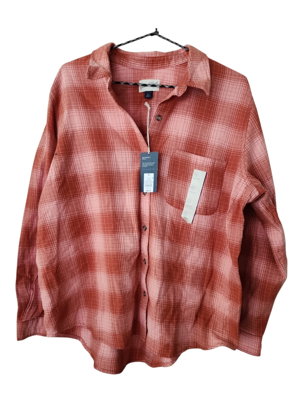 Universal Thread Plaid Button-Down Shirt - Picture 2 of 6
